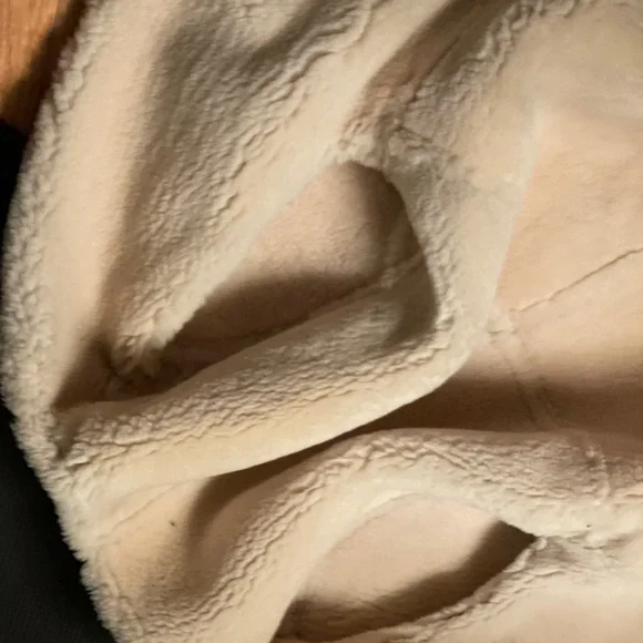 Men's Brown Shearling Bomber Jacket - Picture 5 of 15